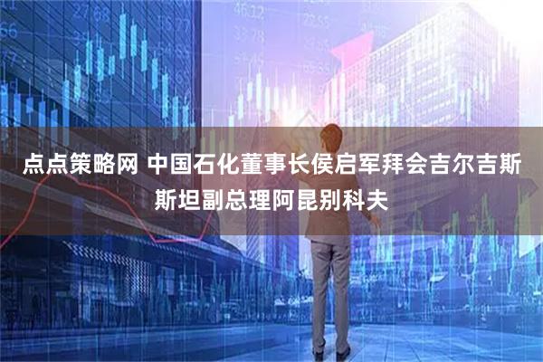 点点策略网 中国石化董事长侯启军拜会吉尔吉斯斯坦副总理阿昆别科夫